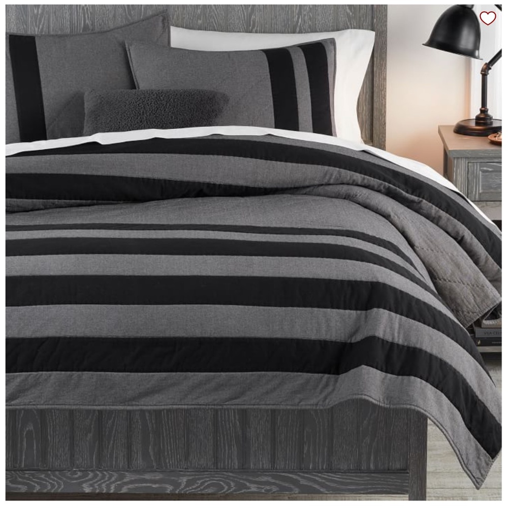 POTTERY BARN TWIN XL QUILT & SHAM